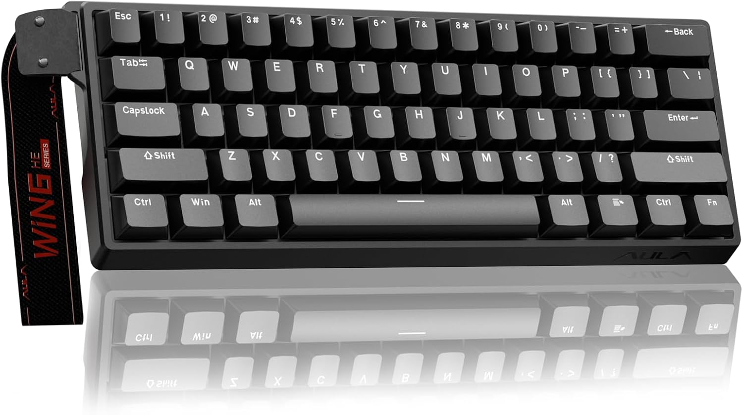 Aula WIN60 HE - 60% Mechanical Gaming Keyboard Wired, Magnetic Switch Hot Swappable, Adjustable Actuation Rapid Trigger Mode, 8000 Hz Polling Rate, RGB Small Keyboard 60 Percent Compact Design for PC