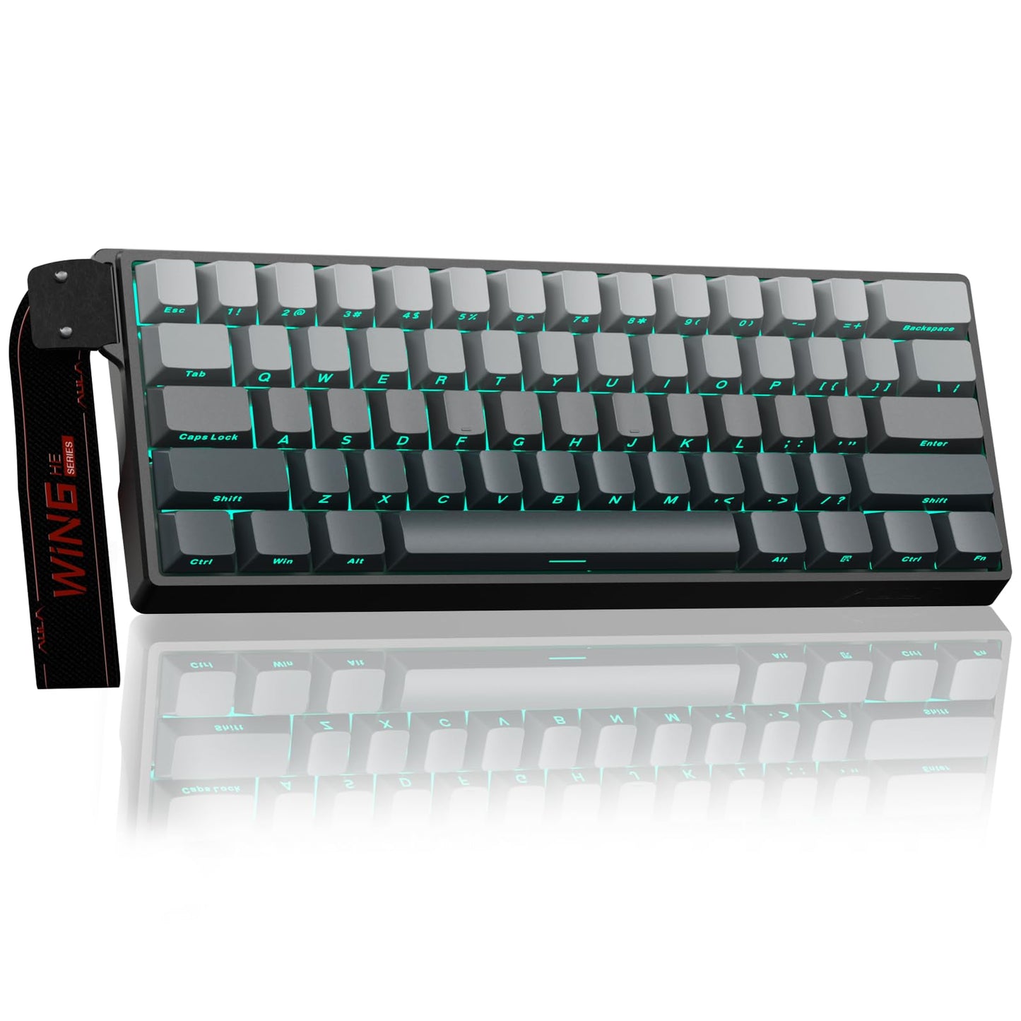 Aula WIN60 HE - 60% Mechanical Gaming Keyboard Wired, Magnetic Switch Hot Swappable, Adjustable Actuation Rapid Trigger Mode, 8000 Hz Polling Rate, RGB Small Keyboard 60 Percent Compact Design for PC