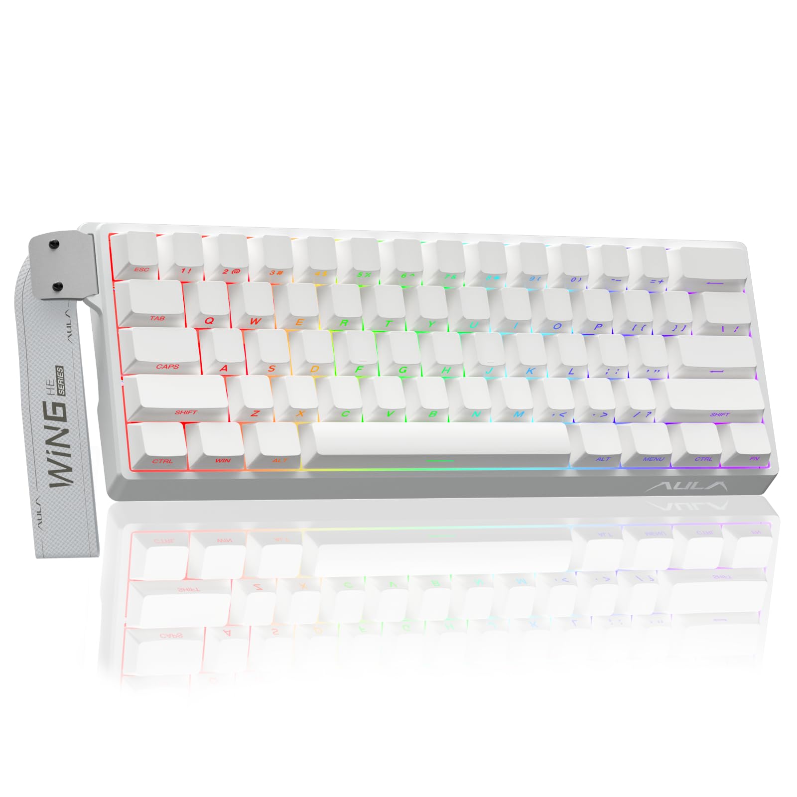 Aula WIN60 HE - 60% Mechanical Gaming Keyboard Wired, Magnetic Switch Hot Swappable, Adjustable Actuation Rapid Trigger Mode, 8000 Hz Polling Rate, RGB Small Keyboard 60 Percent Compact Design for PC