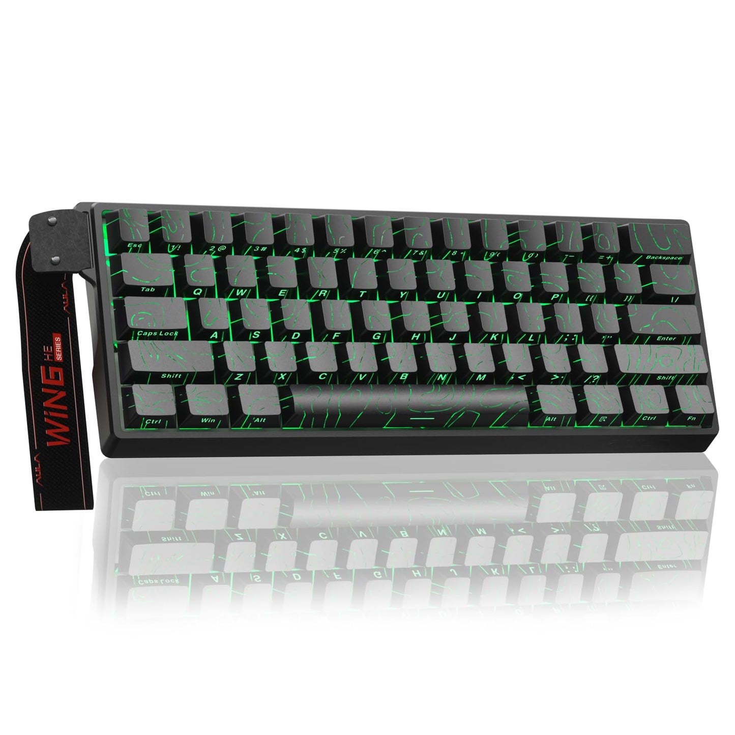 Aula WIN60 HE - 60% Mechanical Gaming Keyboard Wired, Magnetic Switch Hot Swappable, Adjustable Actuation Rapid Trigger Mode, 8000 Hz Polling Rate, RGB Small Keyboard 60 Percent Compact Design for PC