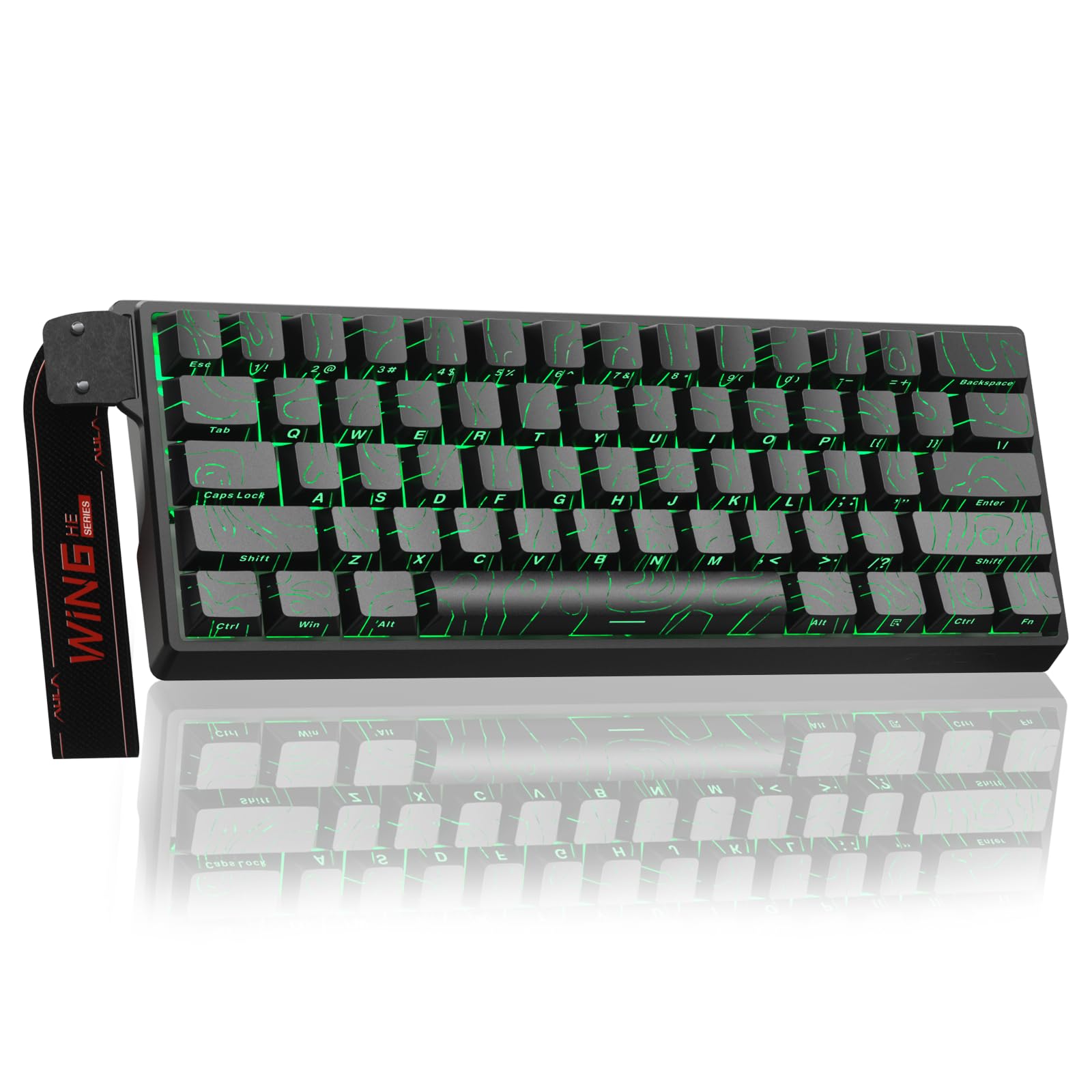 Aula WIN60 HE - 60% Mechanical Gaming Keyboard Wired, Magnetic Switch Hot Swappable, Adjustable Actuation Rapid Trigger Mode, 8000 Hz Polling Rate, RGB Small Keyboard 60 Percent Compact Design for PC