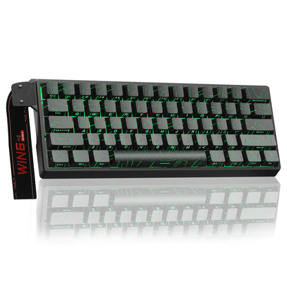 Aula WIN60 HE - 60% Mechanical Gaming Keyboard Wired, Magnetic Switch Hot Swappable, Adjustable Actuation Rapid Trigger Mode, 8000 Hz Polling Rate, RGB Small Keyboard 60 Percent Compact Design for PC